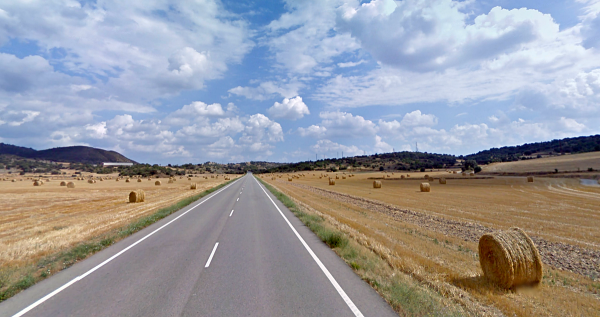 10.8.2012 '...Vaig a parar a la carretera. Les carreteres d'aquest país tenen un avantatge: el marges, menjats, són més tous...  Sanaüja -  google