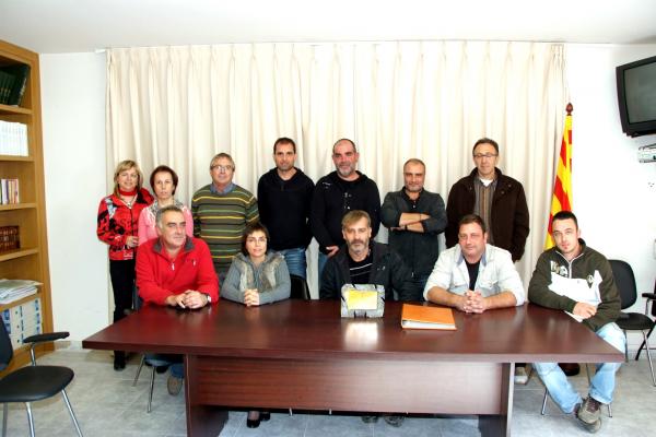 31 de Octubre de 2012 Foto de comiat de Narcís Cisquella amb tots els representants municipals  Torrefeta -  Ajuntament de Torrefeta i Florejacs