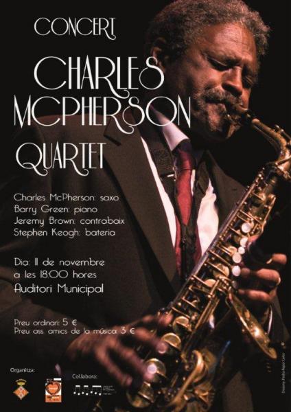 cartell Concert de Charles McPherson Quartet - Cervera