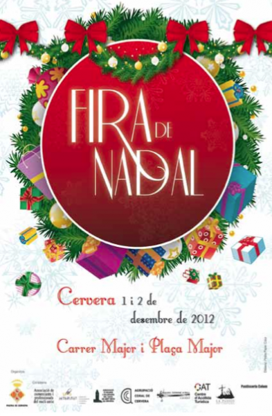 cartell Fira Mercat de Nadal - Cervera