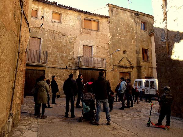 El grup a la placeta de Biosca - Biosca