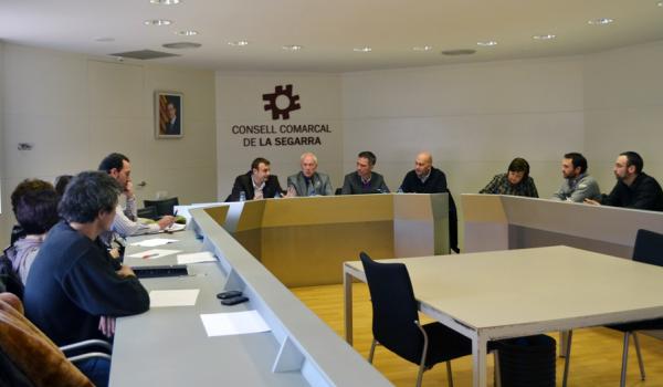 12 de Desembre de 2012 Reunió de treball del Patronat de Turisme de la Diputació de Lleida i el Consell Comarcal de la Segarra amb representants turístics de la comarca  Cervera -  Consell Comarcal de la Segarra