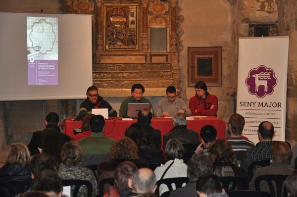 12.1.2013 Presentació dels actes de Bateig de l'Àliga de Cervera  Cervera -  Agrupació Seny Major