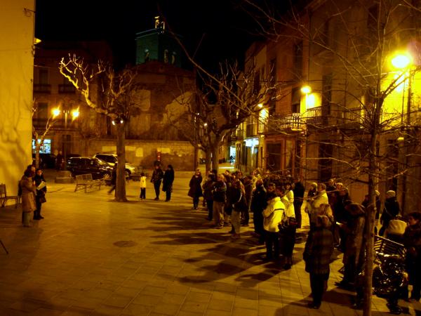 23.1.2013 l'acte ha tingut lloc a la Pl. Bisbe Benlloch  Guissona -  Jaume Moya