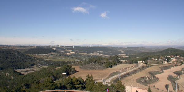 26 de Gener de 2013 Vista de l'entorn amb el Pre Pirineu al fons  Argençola -  Ramon Sunyer