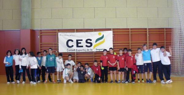 26 de Gener de 2013 trobada de futbol sala de centres de primària de la Segarra  Sant Guim de Freixenet -  CC Segarra