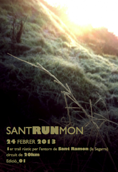 cartell SantRUNmon: Trail rústic a Sant Ramon - Sant Ramon