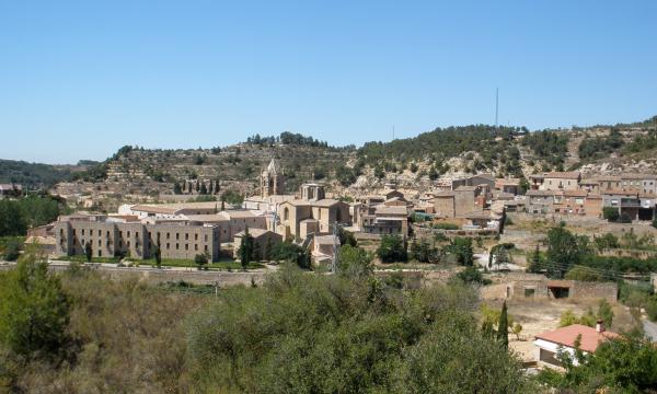9.2.2013 Vista del poble  Vallbona de les Monges -  Albert