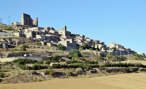 9 de Febrer de 2013 Vista del poble  Savallà del Comtat -  Albert