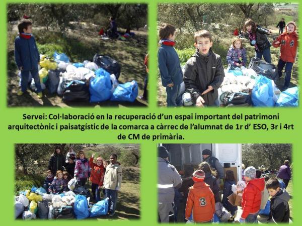 20.3.2013 Eco sortida del Col·legi Mare de Déu del Roser al Pou del gel   Guissona -  Col·legi Mare de Déu del Roser