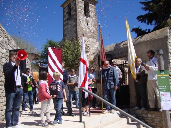 21 de Abril de 2013 Benvinguda de Sant Jordi després del seu trasllat.  Alta-riba -  AACSMA