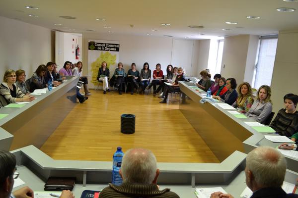 24.4.2013 Els professionals dels serveis socials a la Segarra uneixen esforços i programes per fer front a les retallades  Cervera -  CC Segarra