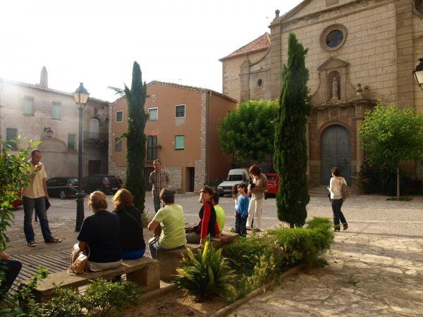 un instant de l'activitat, a la Plaça de l'Església - Tarroja de Segarra