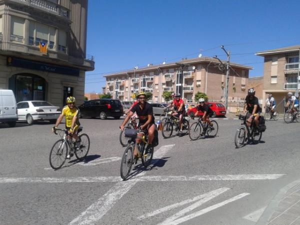 arribada a Cervera de la pedalada per la Independència s’atura a la Segarra - Cervera arribada a Cervera de la pedalada per la Independència s’atura a la Segarra - Cervera