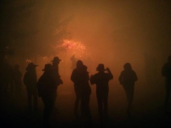 8 de Setembre de 2013 Correfocs a la plaça  Sanaüja -  Ramon Sunyer