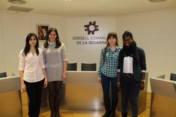 4 de Febrer de 2014 Alumnes de Turisme de la UdL presentant el pla al Consell Comarcal  Cervera -  UdL