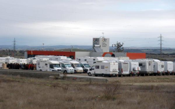 10 de Febrer de 2014 àrea d’aparcament de caravanes  Cervera -  paeria