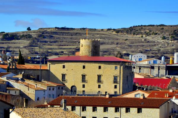 6 de Març de 2014 La torre, de planta circular, és l'únic element romànic del gran palau d'època renaixentista  Santa Coloma de Queralt -  Angelina Llop