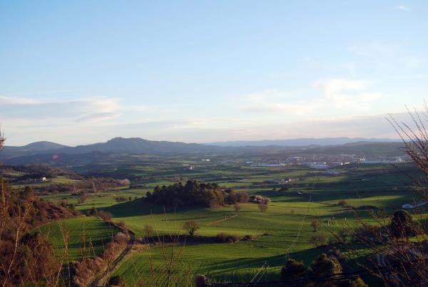 El paisatge de santa Coloma des de Aguiló - Aguiló