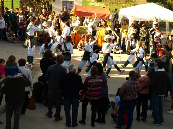 actuació de la colla bastonera de Sedó