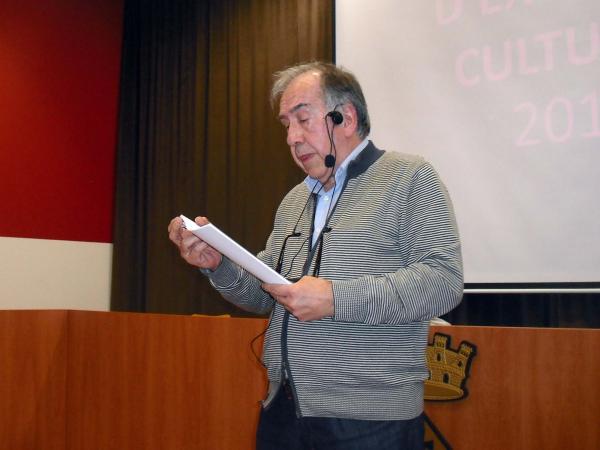 10.4.2014 Lectura poètica de Joan Margarit a l'aula d’extensió cultural  Guissona -  Ajuntament Guissona