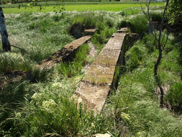 aqüeducte de Tudela, entre els termes de Cervera i Tarroja - Tudela