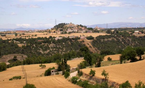 15.6.2014 Vista del poble i  vall del torrent de Malacara des de Santa Fe  Alta-riba -  Ramon Sunyer