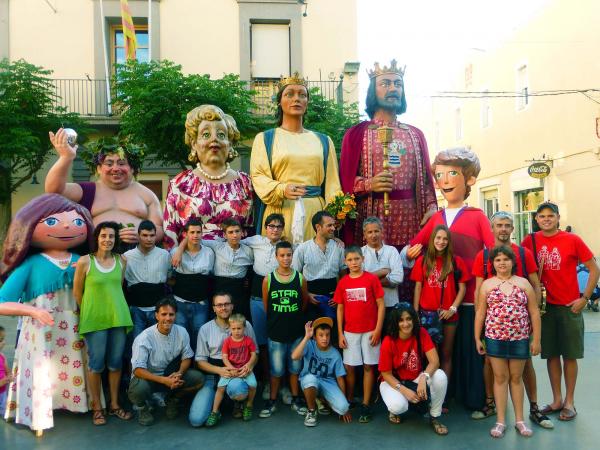 30 de Juny de 2014 la colla gegantera de Guissona i els grallers del Brut i la Bruta de Torà  Guissona -  Ajuntament Guissona