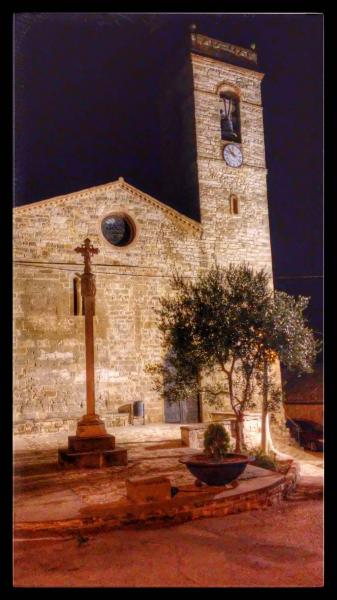 21.8.2014 Església Santa Maria romànic (XIII)  Sant Guim de la Plana -  Ramon Sunyer