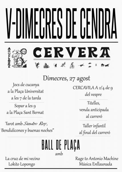 cartell V Dimecres de Cendra - 