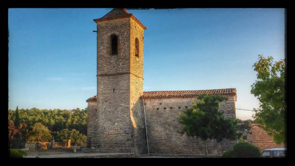 20.8.2014 Església Sant Pere romànic (XII, XVIII)  Sant Domí -  Ramon Sunyer