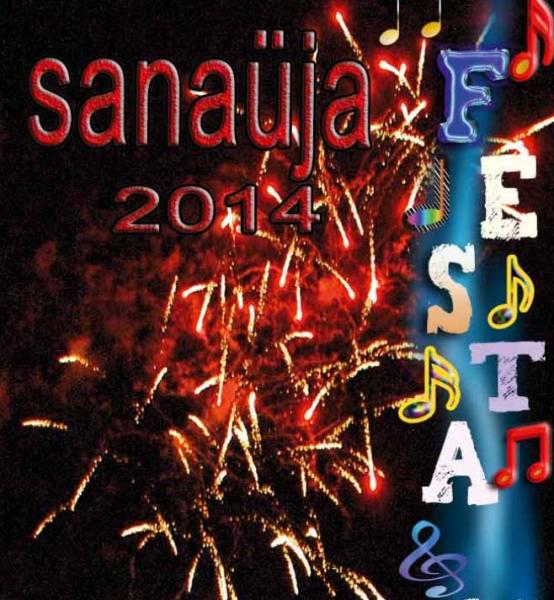 cartell Festa major Sanaüja 2014 - Sanaüja