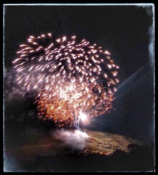 6 de Setembre de 2014 Castell de focs  Sanaüja -  Ramon Sunyer