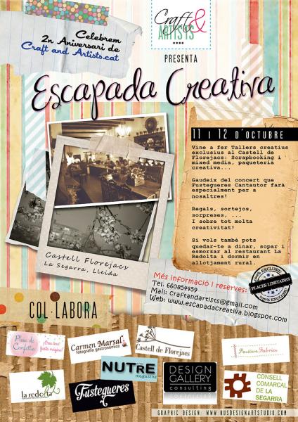 cartell Escapada Creativa 2014 - Florejacs