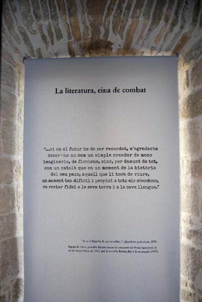 27 de Octubre de 2014 exposició permanent 'Pedrolo, més enllà dels límits'  Concabella -  Ramon Sunyer