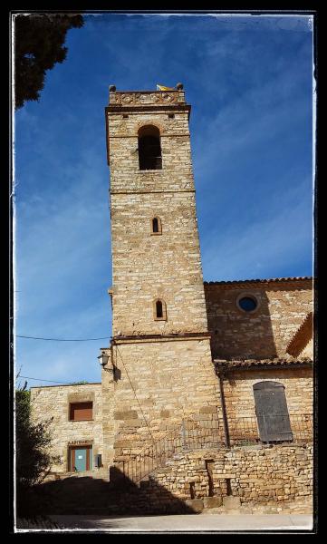 22.9.2014 Església Santa Maria romànic (XIII)  Sant Guim de la Plana -  Ramon Sunyer