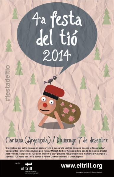 cartell Festa del Tió 2014 - Argençola