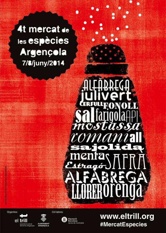 7.6.2014 - Cartell 4t Mercat de les Espècies - Argençola - El Trill