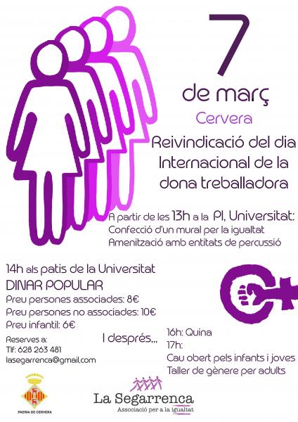 cartell 8M. Dia Internacional de les Dones Treballadores