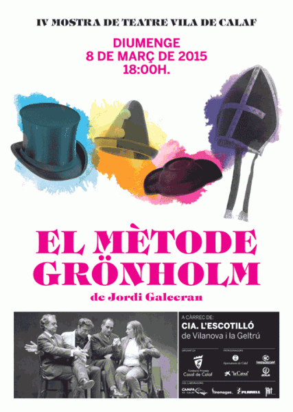cartell Mostra de Teatre: El Mètode Grönholm
