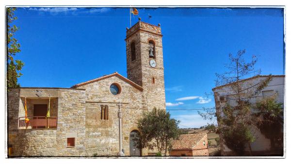 21.9.2014 Església Santa Maria romànic (XIII)  Sant Guim de la Plana -  Ramon Sunyer