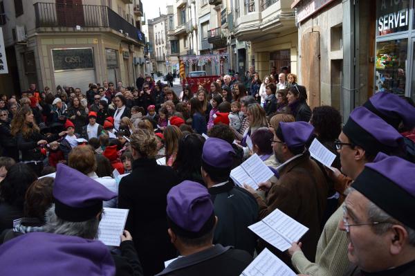 5.4.2015 cantada de caramelles  Cervera -  Josep M. Escudé