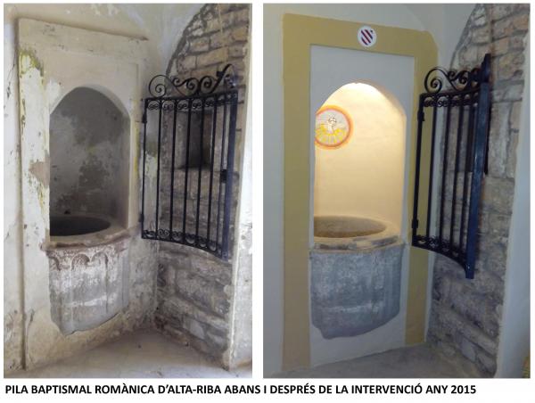 Inauguració de les obres de l'interior de l'església romànica de Sant Jordi d'Alta-riba. 22.4.2015 Inauguració de les obres de l'interior de l'església romànica de Sant Jordi d'Alta-riba. Alta-riba - AACSMA