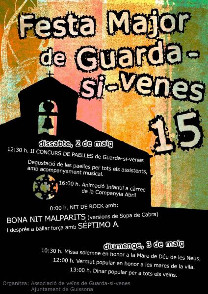 28.4.2015 cartell Festa major de Guarda-si-venes 2015  Guarda-si-venes -  Joan