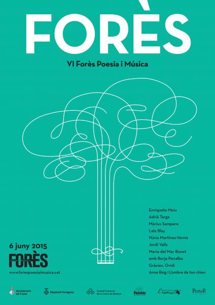 28.4.2015 cartell VI Forès Poesia i Música  Forès -  Joan