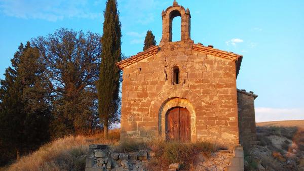 28.8.2014 Santa Maria de Castellmeià, o Església de la Mare de Déu de la Llet romànic sXI  Castellmeià -  Ramon Sunyer