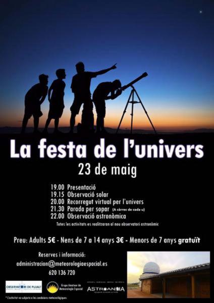 cartell Festa de l'Univers