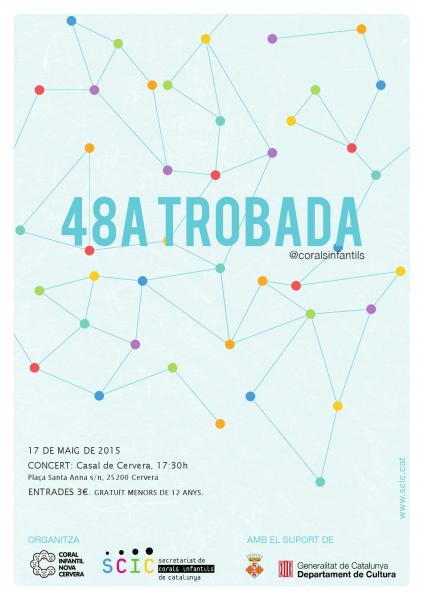 cartell Concert cloenda 48a Trobada-taller del Secretariat de Corals Infantils de Catalunya