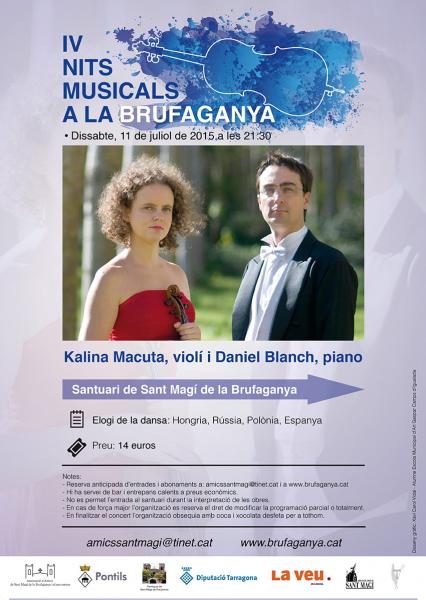 21.5.2015 IV Nits Musicals a la Brufaganya cartell Macuta Blanch  Sant Magí de la Brufaganya -  Nits Musicals