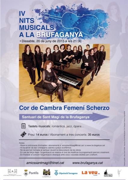 21.5.2015 IV Nits Musicals a la Brufaganya cartell Scherzo  Sant Magí de la Brufaganya -  Nits Musicals